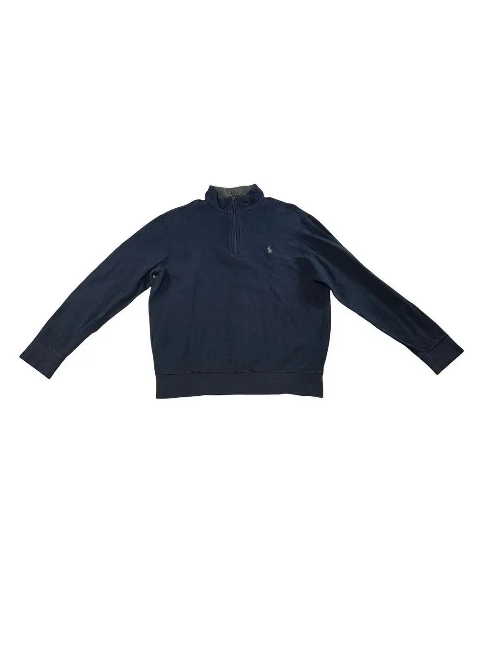 Polo Ralph Lauren Men’s Large Navy 1/4 Zip Pullover Sweatshirt Pony Logo